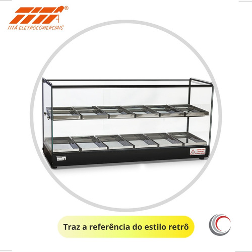 Tita estufa salgados dupla 12 bandejas 220V