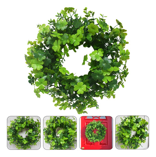 Guirnalda De Cuatro Hojas Con Decoración Verde Para El Día D