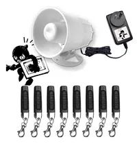 Comprar Alarma Vecinal Pánico 100m Ext\u002Fint Con8 Controles Sirena 12v