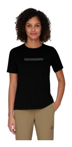 Polera Mujer Mammut Core T-shirt Logo Negro