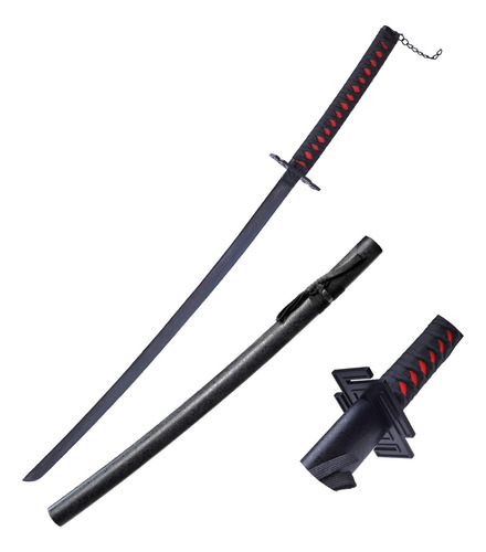 Anime Cosplay Prop Sword Kurosaki Ichigo Black Sky Lock...