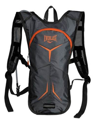 Morral Bolso Camel-bag Everlast Negro Color Negro/naranja