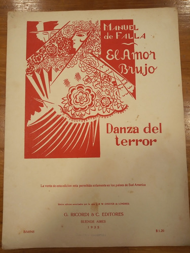 Danza Del Terror Manuel De Falla Partitura