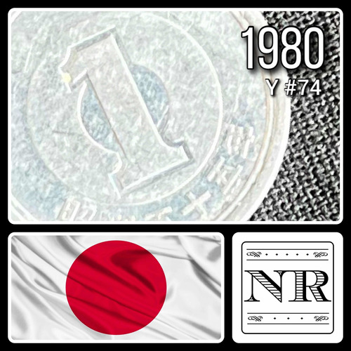 Japón - 1 Yen - Año 1980 (55) - Y #74 - Showa