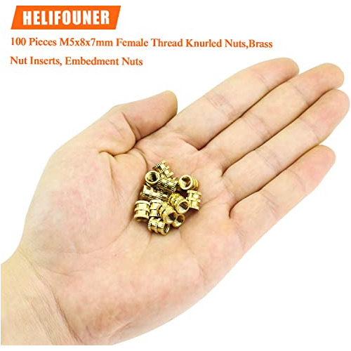 Insertos Para Tuercas Helifouner De Latón, Moleteados Y Rosc
