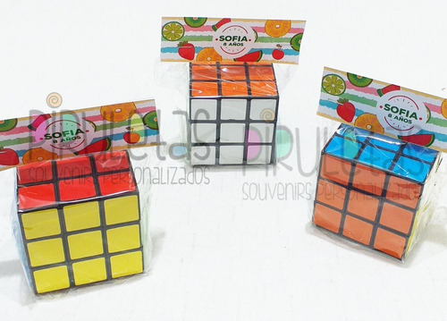 Cubo Magico, Souvenir Personalizado, Cumpleaños,  X25u