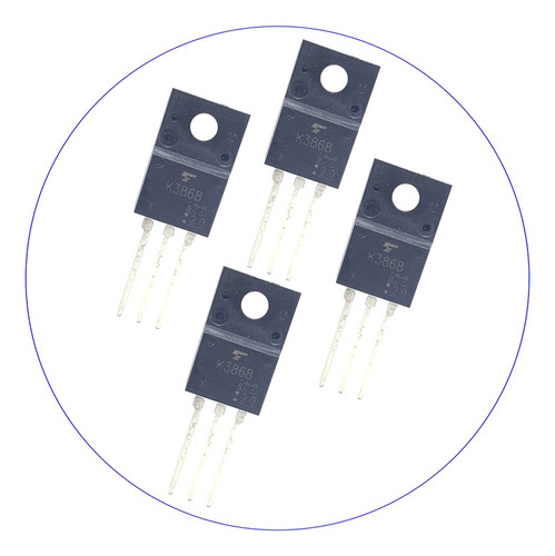 Set X 4 K3868 2sk3868 2sk 3868 Mosfet N C/ Zeners Integrados