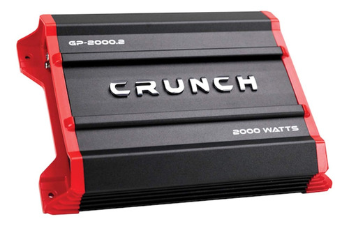 Amplificador P/ Coche Crunch, 2 Canales, 2-4 Ohms, 2000w Max