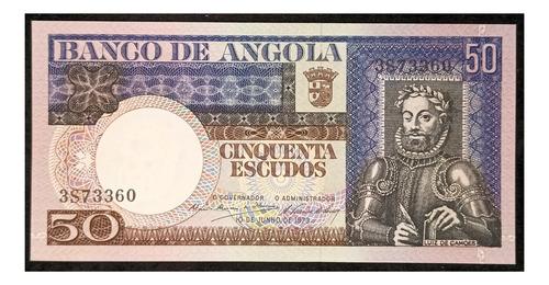 Angola 50 Escudos 1973 Sin Circular Pick 105