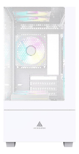 Gabinete Gamer Acegeek Elysium Mid-tower Lateral De Vidro Wh