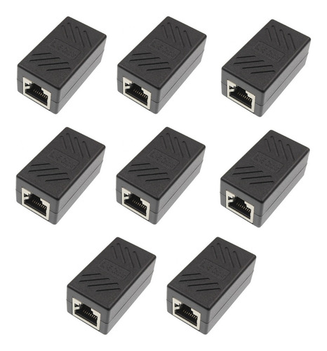 Pack 8 Conectores Copla Rj45 Cat5/cat6/cat7  Lan Hembra Red