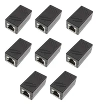 Comprar Pack 8 Conectores Copla Rj45 Cat5\u002Fcat6\u002Fcat7  Lan Hembra Red