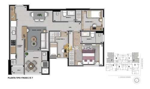 Apartamento À Venda, 85 M² Por R$ 682.185,00 - Boa Vista - Curitiba/pr - Ap0948