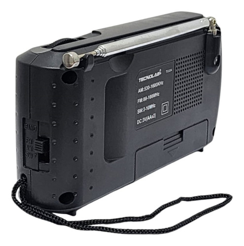 Radio Portátil De Bolsillo Tecnolab Am/fm/sw Tl634