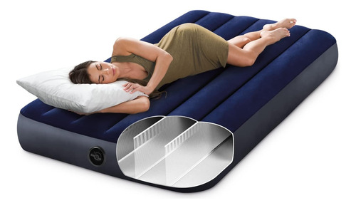 Colchon Intex 64757e Dura-beam Colchón De Aire Downy Estánda