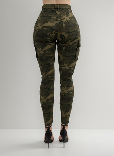 Pantalones Tipo Jogger De Camuflaje Tipo Jogger De Cintura A