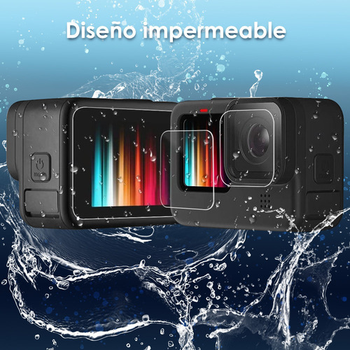 Imagen 5 de 7 de 6 Pcs Mica Protectores Pantalla Lente Para Gopro Hero 10/9