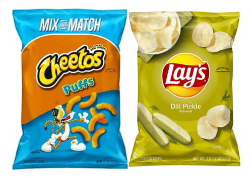 Pack Cheetos Puffs Mix And Match + Lays 1 Sabor Importado