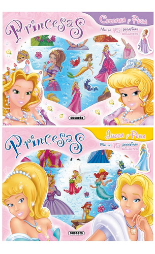 Juego Y Me Divierto Con Princesas (2 Tãâtulos), De Susaeta, Equipo. Editorial Susaeta, Tapa Blanda En Español