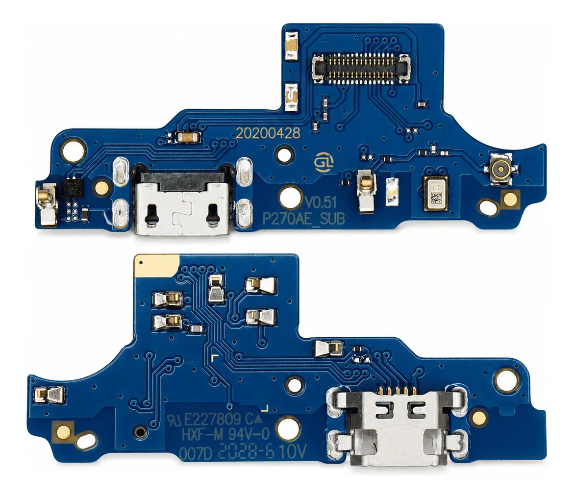 Placa Flex Carga Conector Compatível Moto E7 Plus Turbo