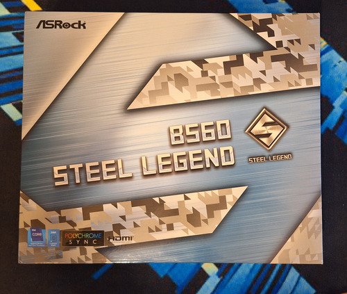 Mother Asrock B560 Steel Legend Lga 1200 Ddr4 Atx Intel Gris (Usado)