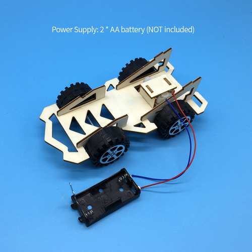 Kit De Coche De Carreras De Madera Eléctrico De Bricolaje Pa