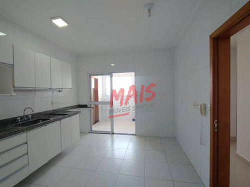 Apartamento Com Vista Livre E Lazer Completo, 3 Dormitórios Para Alugar, 118 M² - Aparecida - Santos/sp - Ap5876