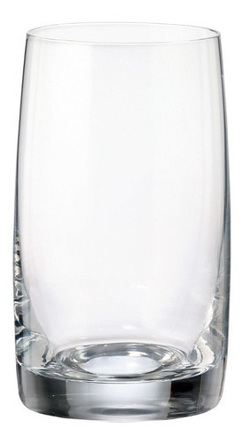 Pavo Juego De 6 Vasos De Vidrio Soplado 250 Ml. Color Transparente
