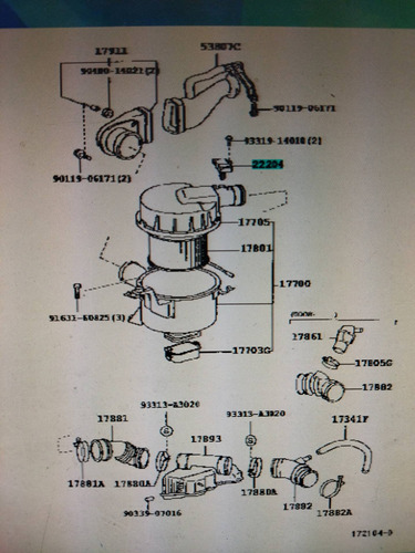 Sensor Maf Toyota Prado Runner 01-02 Motor 5vz Original Leer