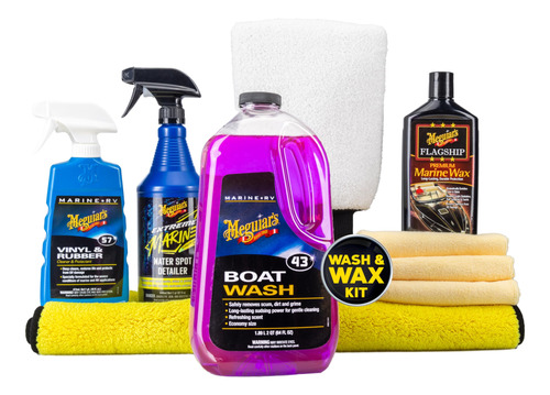 Meguiar's G55242 Boat Rv Wash & Wax Starter Kit - El Kit De