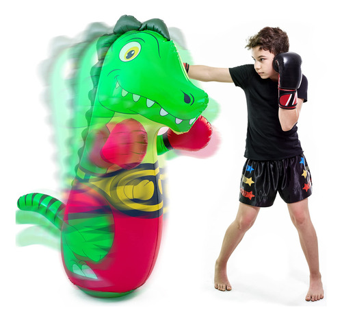 Super Pumped! Saco De Boxeo Inflable Para Niños, Saco De B.