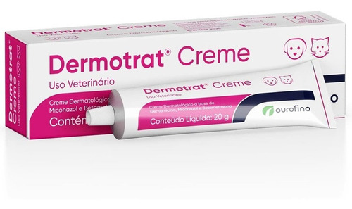 Anti-inflamatório Ourofino Dermotrat Creme - 20g Para Cães