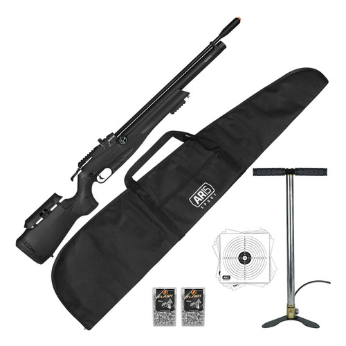 Carabina Pcp 5.5mm .22 Reximex Daystar Preta + Bomba Manual