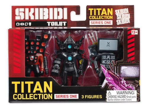 Set 3 Mini Figuras Skibidi Toilet Titan Colletion Series One