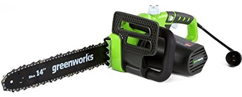 Motosierra Con Cable Greenworks De 10,5 Amperios Y 14 Pulgad