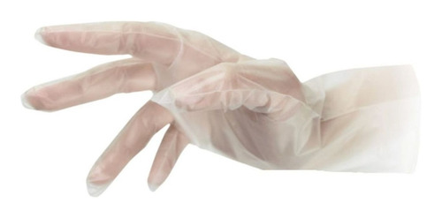 Luvas descartáveis Vabene Viniflex cor transparente tamanho GG de elastômero termoplástico x 100 unidades