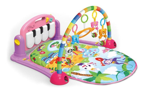 Gimnasio Alfombra Piano Música Manta Con Sonajeros Para Bebe