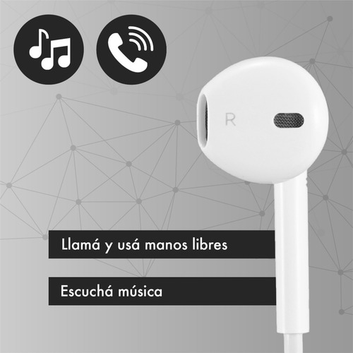 Imagen 3 de 10 de Auricular Compatible iPhone iPad Llamadas Música