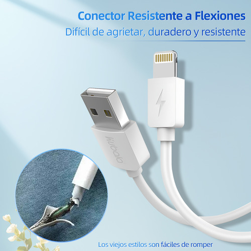 Cables De Datos Carga Usb Para Lightning 2 Metros