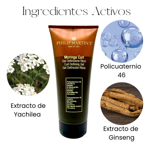 Gel De Cabello Rizos Definidos Moringa Curl Philip Martin