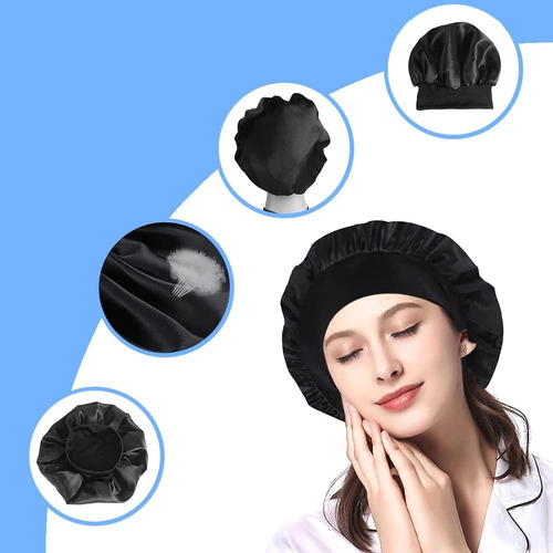 Hat Gorro Para Dormir, Gorro De Satén Con Banda Elástica