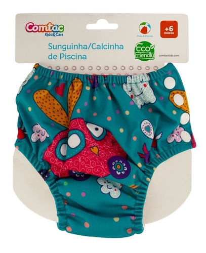 Imagem 2 de 4 de Calcinha De Piscina 12-18m Reutilizável Kombi Comtac 4400