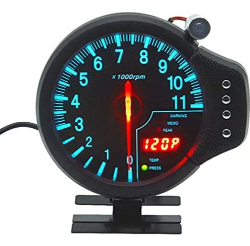 Reloj Tacómetro Rpm 3 En 1 Jdm Shitf Lithg Temp Presión Acei