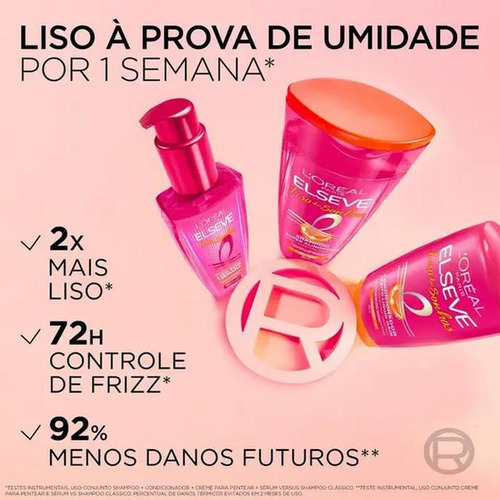 Condicionador Elseve Liso Dos Sonhos Aha + Queratinavegetal
