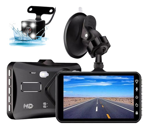 Grabador De Conducción G Dash Cam De 4 Pulgadas, 1080p Hd Fr