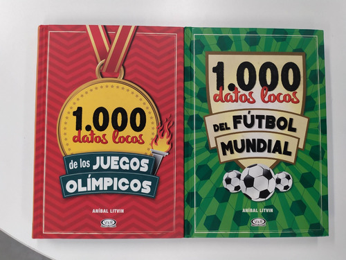 Lote 2 Libros De Aníbal Litvin 1000 Datos Locos Del Fútbol