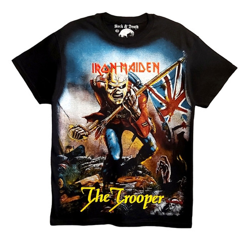 Playera Rock And Death Iron Maiden The Trooper