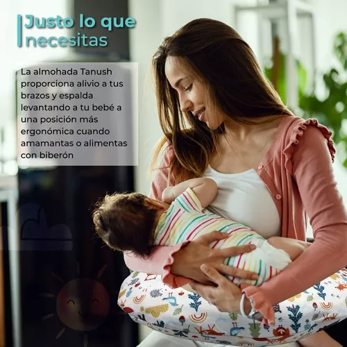 TYC Almohada de Lactancia, Cojín Lactancia y Posicionador - Cojin  Antirreflujo Ultra Comodo Desmontable - Lactancia Materna ergonómica, con  Cierre（Azul） : : Bebé
