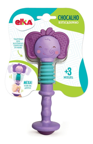 Imagem 1 de 2 de Chocalho Esticadinho Elefante