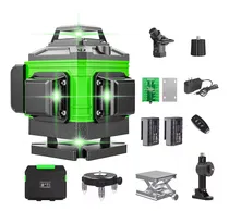Comprar Nivel Laser Verde 16 Linhas 4d Com 2 Bateria E 8 Acessórios